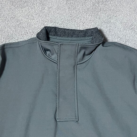 Bylt Fairway Drop-Cut Pullover Premium Basics Quarter Zip Snaps Men's Large - Picture 4 of 6